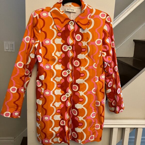 Orange Groovy MOD Coat - Picture 2 of 11